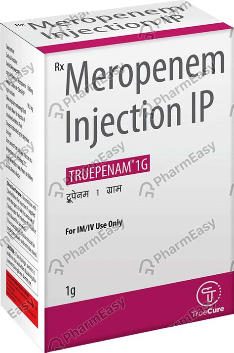 Truepenam 1 G Powder For Injection (1): Uses, Side Effects, Price ...