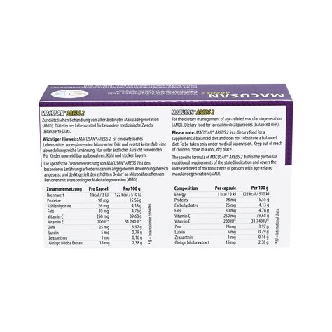 Macusan AREDS2 Tablets for Age-Related Macular Health | Increase ...