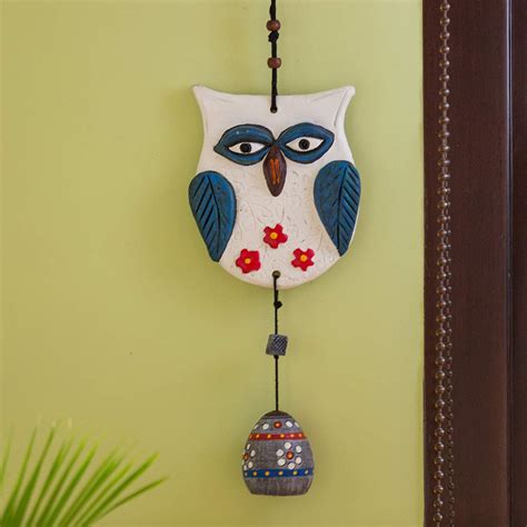 Buy ExclusiveLane Owl Handmade and Hand-Painted Garden Decorative Wall ...