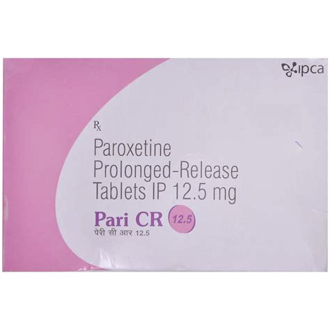 Parox CR-12.5 Tablet 10's Price, Uses, Side Effects, Composition ...
