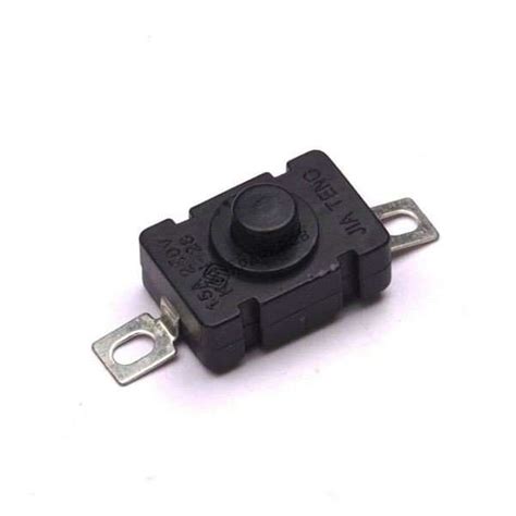 Mini Push Switch On / Off Self Locking 250V 1.5A – Indian Hobby Center