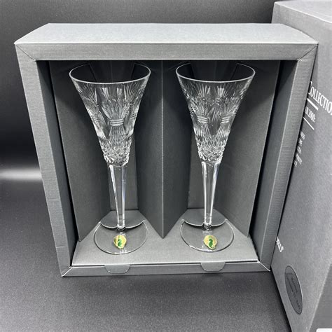 Waterford Crystal Champagne Flutes, the Millennium Collection Yr2000 ...