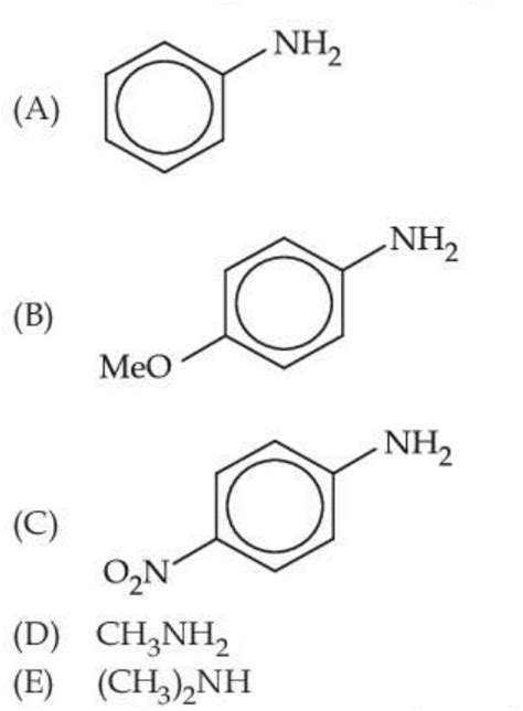 The descending order of basicity of following amines is : Choose the ...