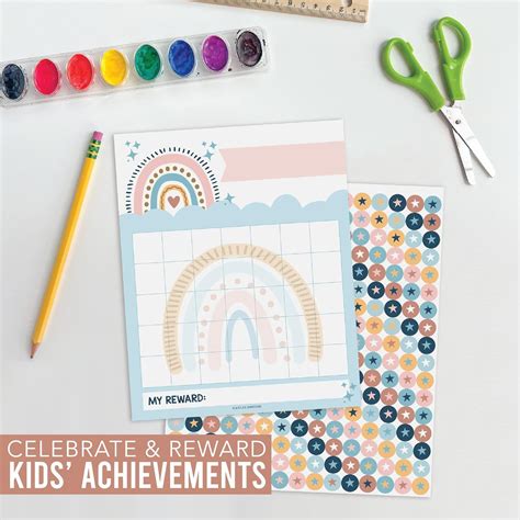 Hadley Designs Boho Reward Sticker Chart for Kids - Classroom India | Ubuy
