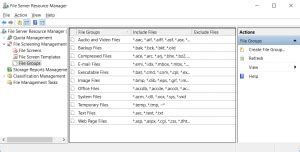 Image result for FSRM File Screen