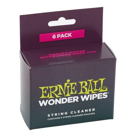 Ernie Ball 4277 Wonder Wipes String Cleaner - Pack of 6 – BAJAAO.COM