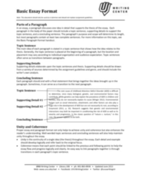 Basic Essay Example 的图像结果