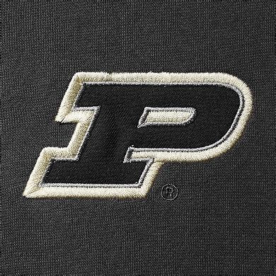 Men's Colosseum Charcoal Purdue Boilermakers Tortugas Logo Quarter-Zip ...