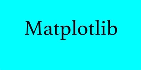 Matplotbib Graph Types 的图像结果