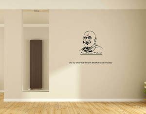 PEACOCKRIDE 60 cm Pramukh Swami Maharaj Wall Decal Self Adhesive ...