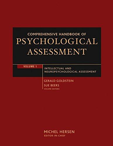 Comprehensive Handbook of Psychological Assessment: Intellectual and ...