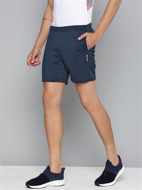 Alcis Men Navy Blue Slim Fit Running Rapid-Dry Sports Shorts ...
