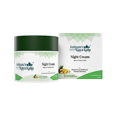 Kulsum's Kaya Kalp Herbals Night Cream For Skin Moisturization ...