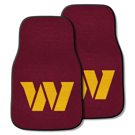 RAM 2500 Carpet Front Floor Mats with Washington Commanders Logo ...