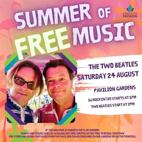 Two Beatles - Exmouth Pavilion Summer of Free Music in the Gardens ...
