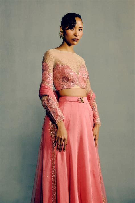 Geethika Kanumilli - Blossoms Kiss Lehenga Set - Elahe