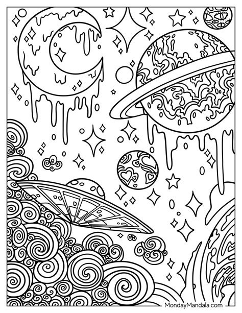Aesthetic Coloring Pages - Printable Art and Words