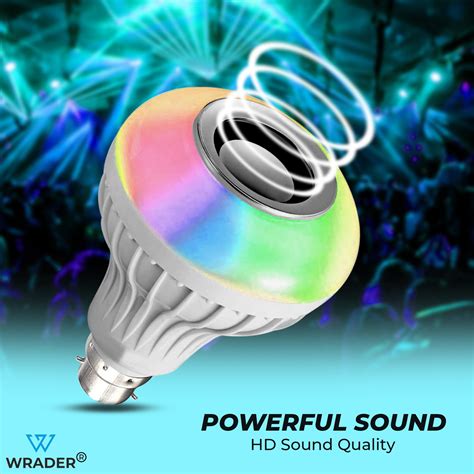 Remote Controlled Bluetooth Music Speaker Bulb For Home, Party Disco B ...