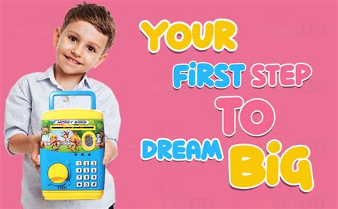 Buy Wembley Finger Print Sensor ATM Piggy Bank for Kids Girl Boys ...