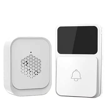 MitiFy Wireless Door Bell Chimes with 38 Different Tunes, LED Light, 1 ...