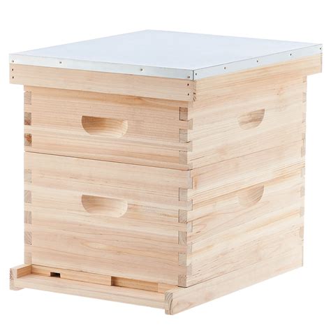Buy CREWORKS Bee Hive Boxes Starter Kit, Langstroth Beehive for Bee ...