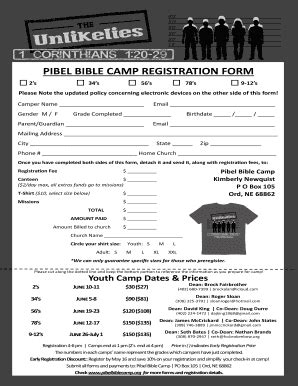 Fillable Online pibelbiblecamp bibles msz download form Fax Email Print ...
