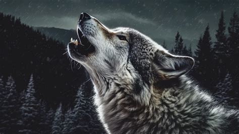 Image result for Wolves Howl at Night