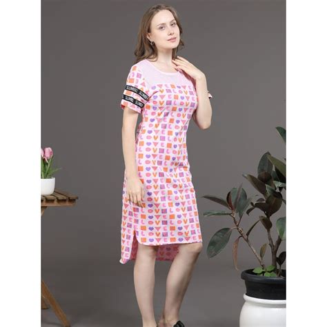 Buy Slumber Jill Lovesletters High Low Calf Length Dress Online