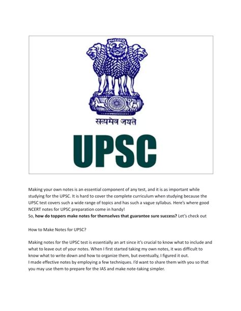 Image result for Note Making Strategy for UPSC