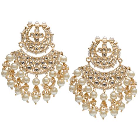Buy Varso Jewels Gold Plated Earrings-Pearl, Dangler Jewellery, Earring ...