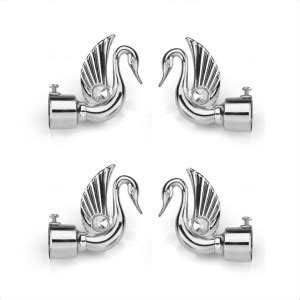 UiK Silver Rod Rail Bracket, Curtain Knobs Metal Price in India - Buy ...