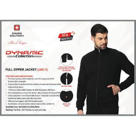 SWISS MILITARY - FULL ZIPPER JACKET - JAC-7 — Mudramart Corporate Giftings