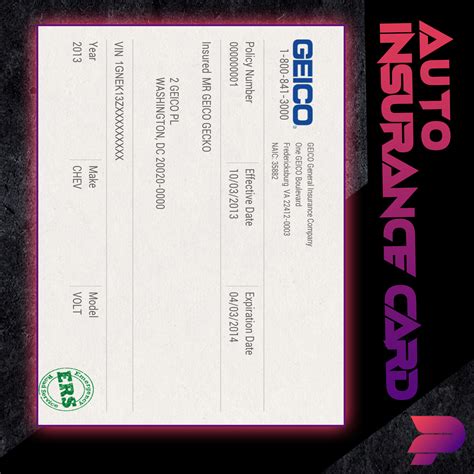 Image result for Car Insurance Card