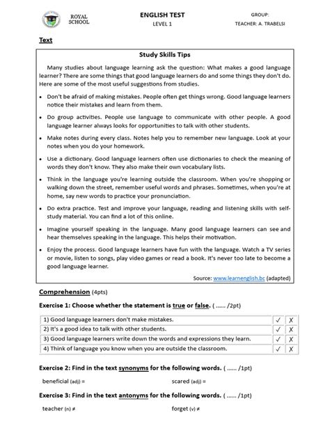 Image result for 3rd Level Test 1