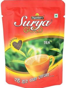 Digamber's Surya Gold Leaf Tea Pouch Price in India - Buy Digamber's ...