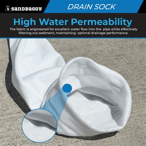 4 Inch Pipe Sleeve & Drain Sock (100 ft) | Sock Pipe for Drainage ...