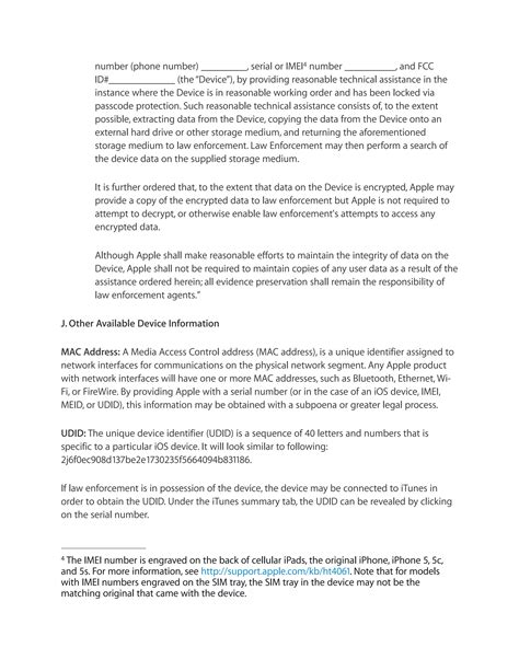 Apple Legal process guidelines US | PDF