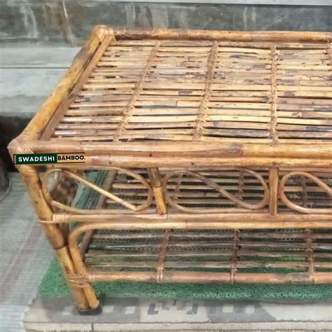 Swadeshi Bamboo Cane Rattan Coffee Tea, Snacks Table for Balcony, Offi ...