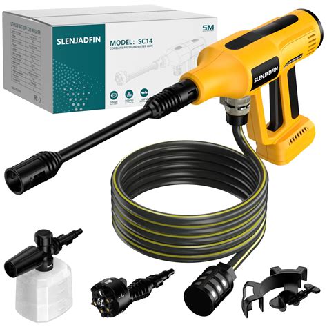 Amazon.com : Cordless Pressure Washer for Dewalt 20V Battery 700 PSI Portable Handheld Power ...