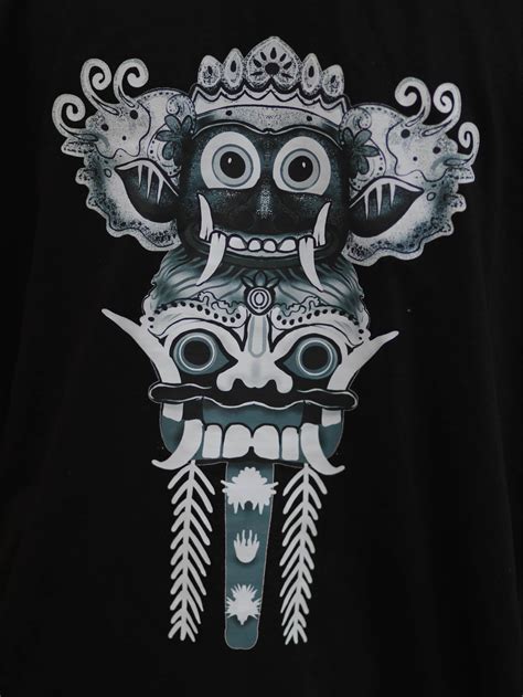 Buy Indonesian Mask Gender neutral Boxy Fit T-Shirt Online | Indonesian ...