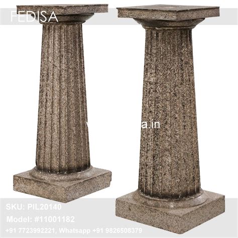 Ancient Greek Columns Square Pillar Design With Tiles Round Pillar Pop ...