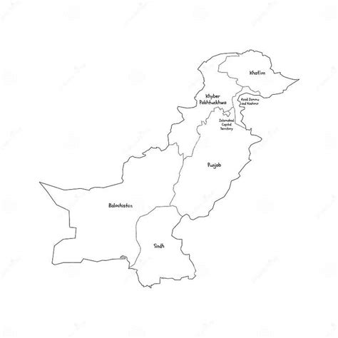 A clickable map of Pakistan exhibiting its administrative units.