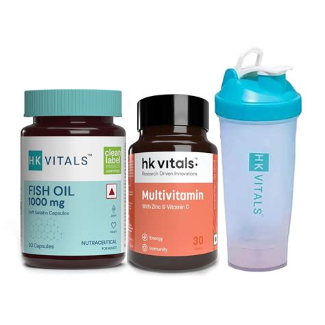 HealthKart hk vitals Fish Oil and Multivitamin (30 Tablets Each ...
