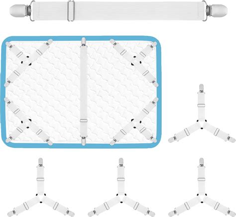 Amazon.com: WOXXIY Bed Sheet Holder Bedroom Bed Sheet Fasteners Set ...