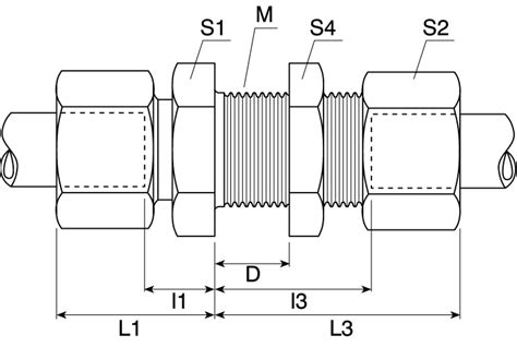 SV15LCF Parker | Parker Hydraulic Bulkhead Compression Tube Fitting M22 ...