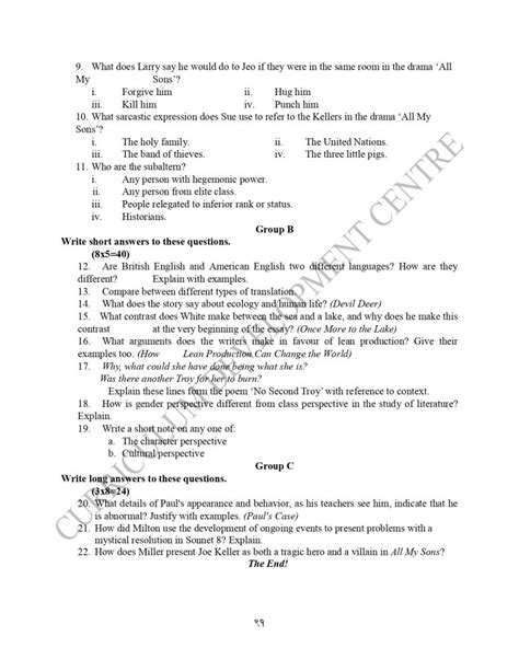 Image result for Optional English Class 12