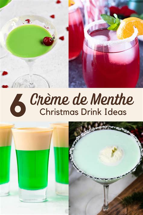 6 Crème de Menthe Christmas Drinks - Olivia's Kitchen
