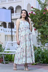 METRONAUT Women Gown Green Maxi/Full Length Dress - Buy METRONAUT Women ...