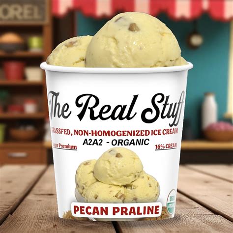 Pecan Praline Ice Cream - Small-Batch Organic Ice Cream