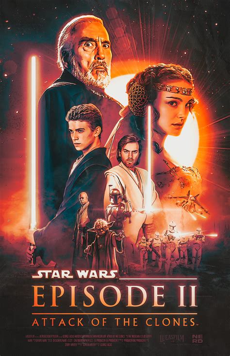 Star Wars Episode II Attack Of The Clones | Poster By NerdDesigner1